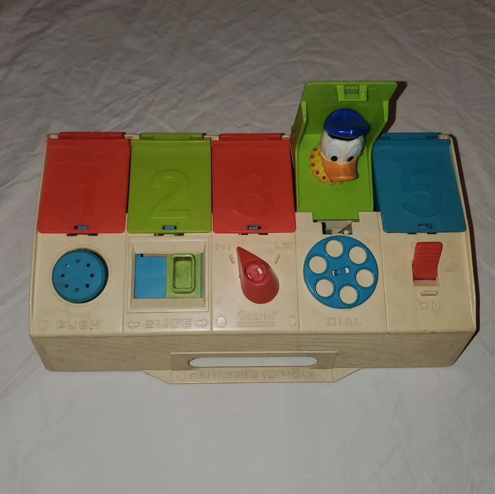 Vintage 80s Playskool Busy Poppin Pals - Walt Disney Toy